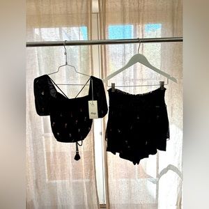 Medium Maaji crop top and shorts.